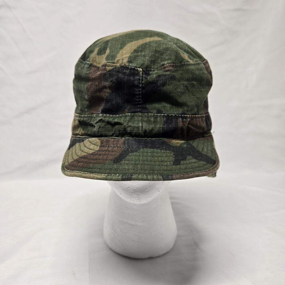 Army Issued Camo Cap W/ Flaps 7 3/8 Bancroft cap Hat
